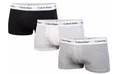 Produktbild: Calvin Klein Unterwäsche Boxershorts Low Rise Trunk (Baumwolle) mehrfarbig schwarz/weiss/grau Herren - 3 Stück, Größe: XL