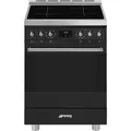 Produktbild: SMEG C6IPMBM2 - Standherd mit 5 Jahre Garantie, Designlinie Classici, Schwarz-Matt, Induktionskochfeld, BxTxH: ca. 60x60x90 cm