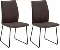 Produktbild: NIEHOFF SITZMÖBEL Polsterstuhl Capri (Set, 2 St), Kufengestell aus Eisen, Bezug in Microfaser oder Leder