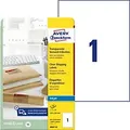 Produktbild: AVERY Zweckform Abziehhilfe QuickPEEL Versandetiketten J8567-25 Selbstklebend DIN A4 Transparent 21 x 29,7 cm 25 Blatt à 1 Etikett