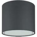 Produktbild: Wogati® Premium Lampenschirm E14/E27 Baumwolle | Schwarz | Ø14cm Höhe 12,3cm | Für Stehlampe, Hängelampe und Tischlampe