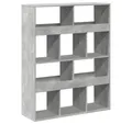 Produktbild: vidaXL Bücherregal Raumteiler Betongrau 100x33x125,5 cm Holzwerkstoff, 1-tlg.