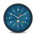 Produktbild: Cander Berlin MNU 1230 A Kinderwanduhr lautlos 30,5 cm Astronaut analog Lernuhr Jungen Mädchen Kinderzimmer ohne Tickgeräusche