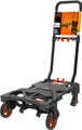 Produktbild: BLACK+DECKER 2in-1 Sackkarre und Plattformwagen - Transportkarre max. 55KG - Transportwagen max. 120KG - Klappbarer Handwagen - Wagen mit robusten Rädern - Kunststoff/Stahl