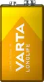 Produktbild: Varta Batterie Alkaline, E-Block, 6LR61, 9V Longlife, Bulk (1-Pack)