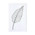 Produktbild: May and Berry Holzstempel - Blatt stilisiert, 35x55mm, Weiß
