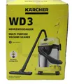 Produktbild: Karcher Nass-/Trockensauger WD3S 1.000 W, Edelstahlbehälter: 17 l, Gebraucht