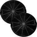 Produktbild: Ersatzteil - 2er Set Kohlefilter KITFC155 CR490 - - FABER, SMEG, BEKO, AIRLUX, ZANUSSI, FAURE, ELECTROLUX, FRANKE, AEG, PROGRESS, ZANKER, WHIRLPOOL,