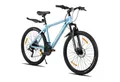Produktbild: HILAND Mountainbike 26 27,5 Zoll Geländefähiges Fahrrad für Männer und Frauen, Aluminiumrahmen, 21-Gang, mechanischen Scheibenbremsen und Federgabel