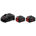 Produktbild: BOSCH Professional Werkzeugakku mit Ladegerät Starter Set 18V Li-Ion 2 x 5,5 Ah