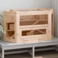Produktbild: vidaXL Hamsterkäfig 80x40x43 cm Massivholz Tanne
