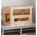 Produktbild: vidaXL Kleintierstall, Hamsterkäfig 80x40x43 cm Massivholz Tanne