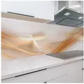 Produktbild: Rodnik Küchenrückwand Amelia Abstrakt, ABS-Kunststoff Platte Monolith in DELUXE Qualität mit Direktdruck beige|weiß 400 cm x 60 cm