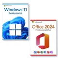 Produktbild: Microsoft Office 2024 Professional Plus + Microsoft Windows 11 Professional Lizenz für 3 PC
