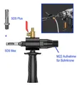 Produktbild: Adapter SDS Max SDS Plus auf M22 Bohrkrone mit Wasser Bohrstaub Binder