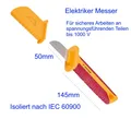 Produktbild: Parkside 1000V Isolation Messer für elektrische Arbeiten in Heimwerkerqualität