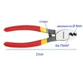Produktbild: 3 in 1 Kabelschere für Kabel bis 75mm² Kabel Abisolierer Schere Seiten Schneider