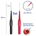 Produktbild: Set 0,7mm Präzision Messpitzen für Bananenstecker 4mm Multimeter