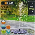 Produktbild: Teich Springbrunnen Fontäne Solar Pumpe Teichpumpe Brunnen Garten Wasserspiel