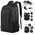Produktbild: Laptop Rucksack Herren 17 Zoll USB Ladeanschluss Anti Diebstahl