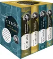 Produktbild: Friedrich Nietzsche, Werke in vier Bänden (Menschliches, Allzu Menschliches - Also sprach Zarathustra - Jenseits von Gut und Böse - Götzendämmerung/Der Antichrist/Ecce Homo) (4 Bände im Schuber)