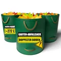 Produktbild: BigDean 3 Stück Gartenabfallsack 272L mit doppeltem Boden - Laubsack mit extra stabiler Powernaht – Gartensack faltbar für Gartenabfälle