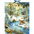 Produktbild: Die Tiere im Winterwald und ..., Zettel-Adventskalender