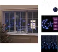 Produktbild: vidaXL Lichterketten Stern und Mond Fernbedienung 345 LED Blau - Weihnachtsbeleuchtung
