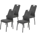 Produktbild: Mid.you Stuhl-Set, Anthrazit, Metall, Textil, Füllung: Schaumstoff, Rundrohr, 44x96x64 cm, Stoffauswahl, Typenauswahl, mit Griff, Esszimmer, Stühle, Esszimmerstühle, Vierfußstühle