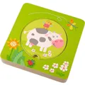 Produktbild: Holz Stapelpuzzle 5 Teile Der Bauernhof - Haba 301647