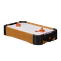 Produktbild: Airhockey Tischspiel Tischairhockey mit Gebläse Holz-Optik inklusive Zubehör ...