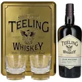 Produktbild: Teeling Whiskey SMALL BATCH Irish Whiskey Rum Cask 46% Vol. 0,7l in Tinbox mit 2 Gläsern