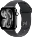 Produktbild: Apple Watch Series 11 GPS + Cellular 42 mm Aluminiumgehäuse Sport Band Schwarz S/M