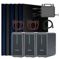 Produktbild: Balkonkraftwerk 3000 / 800 Watt mit Marstek B2500-D 6.72 kWh Solarspeicher, BIFAZIAL FULLBLACK komplett Steckdose