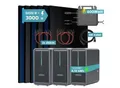 Produktbild: SUNNIVA® 3000W Balkonkraftwerk mit 6,72 kWh Speicher MARSTEK 3x B2500-D, BIFAZIAL FULLBLACK komplett Steckdose, PV Solaranlage Komplettset mit Solarspeicher, 6x 500W N-Type Glas-Glas Bifacial Module