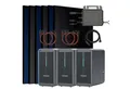 Produktbild: SUNNIVA Balkonkraftwerk 3000W mit 6,72 kWh Speicher, (MARSTEK 3x B2500-D, BIFAZIAL FULLBLACK komplett Steckdose, PV Solaranlage Komplettset mit Solarspeicher, 6x 500W N-Type Glas-Glas Bifacial Module)