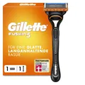 Produktbild: Gillette Fusion Rasierer Herren Metall Schwarz Präzisionstrimmer 5 Klingen
