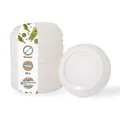 Produktbild: BIOZOYG Coffee To Go Deckel für Trinkbecher Ø 90mm I 50 Deckel für Pappbecher aus CPLA Biokunststoff 100% biologisch abbaubar, kompostierbar, recycelbar I Trinkloch Becherdeckel flach weiß