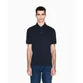 Produktbild: A|X Armani Exchange für Herren. XM001290AF10366UB101 Marineblaues Piqué-Poloshirt (L), Lässig, Baumwolle, Kurzarm