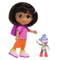 Produktbild: Dora pop 15 cm met rugzak en boots | 2 stuks