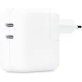 Produktbild: Dual USB-C Power Adapter MW2K3ZM/A, 35 Watt, Ladegerät weiß, 2x USB-C, ohne Kabel