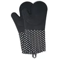 Produktbild: Wenko-Wenselaar GmbH & Co. KG WENKO Silikon Topfhandschuhe, Hitzeschutzhandschuhe mit Handflächen aus Silikon, Farbe: schwarz 2102167100