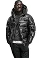 Produktbild: REPUBLIX Herren Glanz Puffer Winter Jacke für Männer mit Kapuze RJ-8027 Schwarz 3XL