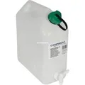 Produktbild: Wasserkanister 10 L, Wasserbehälter weiß/transparent, mit Ablasshahn