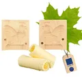 Produktbild: HOFMEISTER® Butter-Klappform, 2-teilig, Hahn, 12 cm, handgeschnitzt in Deutschland, Butterform zum Verzieren & Dekorieren, hygienisches Butter-Model, aus heimischem Ahorn-Holz
