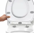 Produktbild: WCSitz mit Absenkautomatik und Schnellverschluss – Ovaler Toilettensitz in We...
