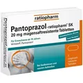 Produktbild: Pantoprazol-ratiopharm® SK 20 mg bei Sodbrennen