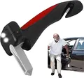 Produktbild: jiele Einstiegshilfe Ausstiegshilfe Haltegriff,MobilitäTshilfe FüRs Auto,Mit Integrierter Led-Taschenlampe,Gurtschneider Und Fensterbrecher,Auto Cane