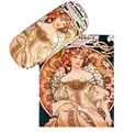 Produktbild: Alfons Maria Mucha - F. Champenois - schönes Kunstdruck-Brillenetui mit Tuch