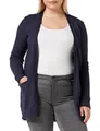 Produktbild: Vila Clothes Damen VIRIL L/S Open Knit Cardigan-NOOS Strickjacke, Total Eclipse (Melange), 38 (Herstellergröße: M)